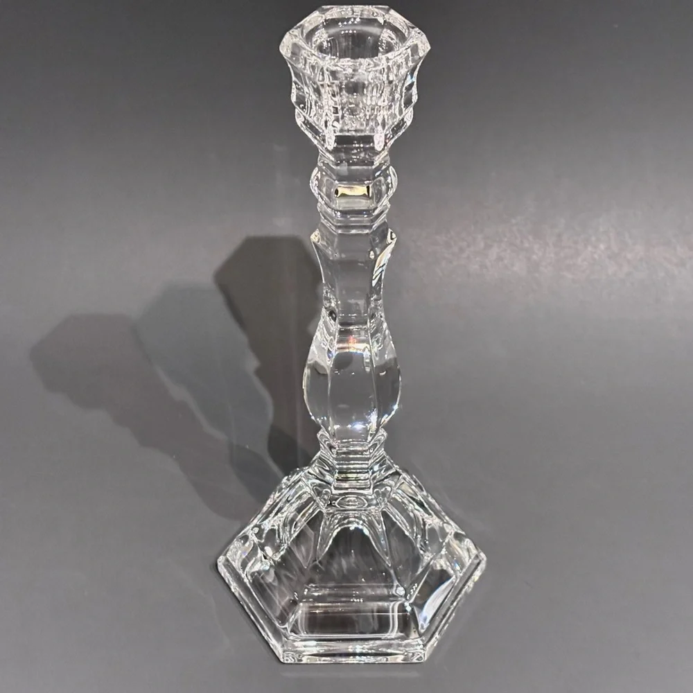 Set of 4 Tiffany & Co. Crystal Hampton Single Light Candlestick Holders 9" - Picture 7 of 12